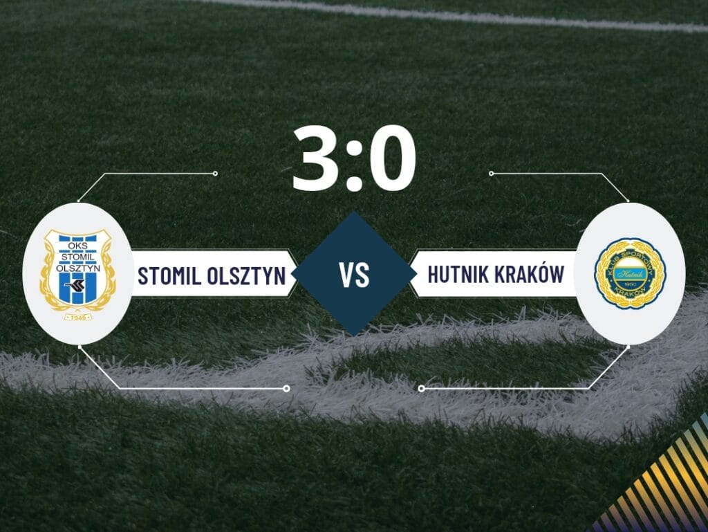 Pewna wygrana Stomilu Olsztyn z Hutnikiem Kraków