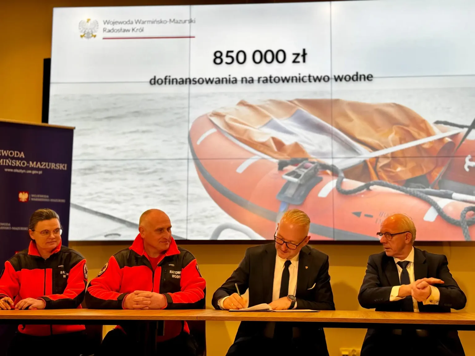 850 tys. zł na wsparcie ratownictwa wodnego w Warmii i Mazurach