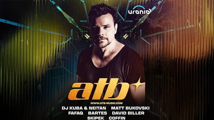 ATB zagra w Olsztynie! Legenda muzyki elektronicznej wystąpi w Hali Urania