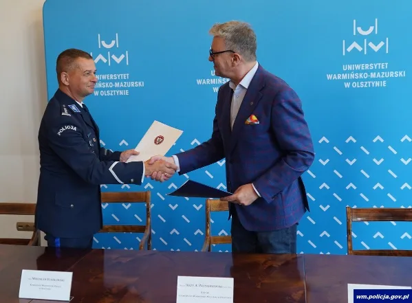 Nowy etap współpracy UWM i Policji w Olsztynie – dla nauki i bezpieczeństwa