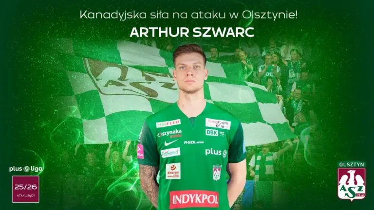 Arthur Szwarc nowym atakującym Indykpolu AZS Olsztyn!