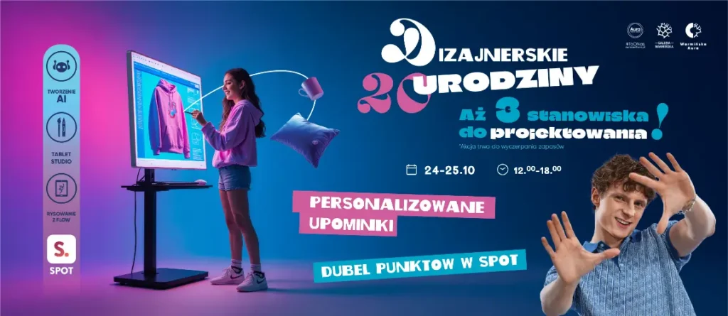 Świętuj z prezentami 20. urodziny Aura Centrum Olsztyna!