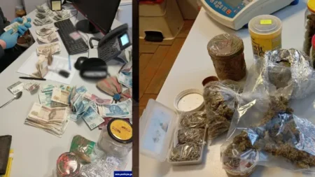 Handlarz narkotyków zatrzymany. W domu ukrywał kilogramy substancji