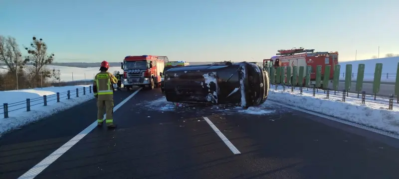 wypadek obwodnica olsztyn bartag
