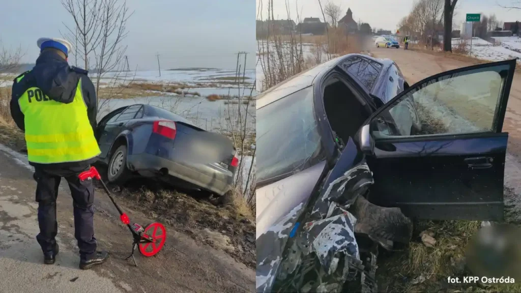 Pijany rajd 67-latka zakończony na drzewie. Miał niemal 2 promile!