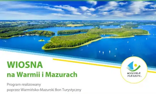 bon turystyczny na Warmii i Mazurach Wiosna