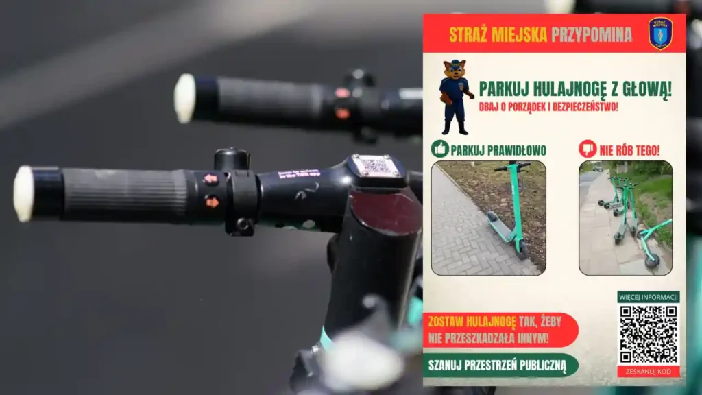 Mandat za hulajnogę? Olsztyńska Straż Miejska ostrzega: Koniec z parkingową samowolką