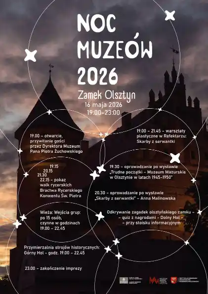 Noc Muzeów 2026 na Zamku w Olsztynie: Rycerze, Skarby i Tajemnice