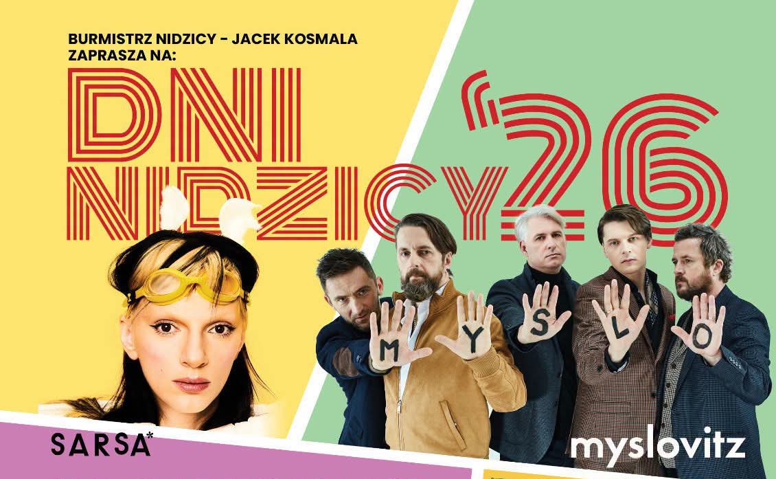 Sarsa i Myslovitz gwiazdami Dni Nidzicy ’26! Znamy pełen program imprezy