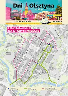 Dni Olsztyna 2026: Zmiany w organizacji ruchu na Starym Mieście