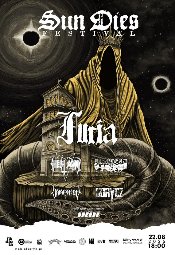 Sun Dies Festival w Olsztynie. Furia, Christ Agony i inni zagrają w Amfiteatrze im. Niemena