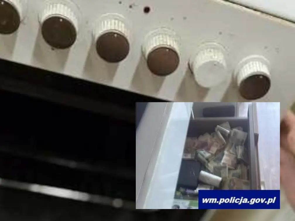 Narkotykowy biznes pod piekarnikiem. Policja przejęła marihuanę i 20 tysięcy złotych