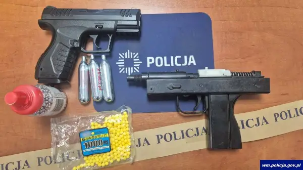 Nocny strzelec zatrzymany przez policję. Z wiatrówki niszczył okna i elewacje