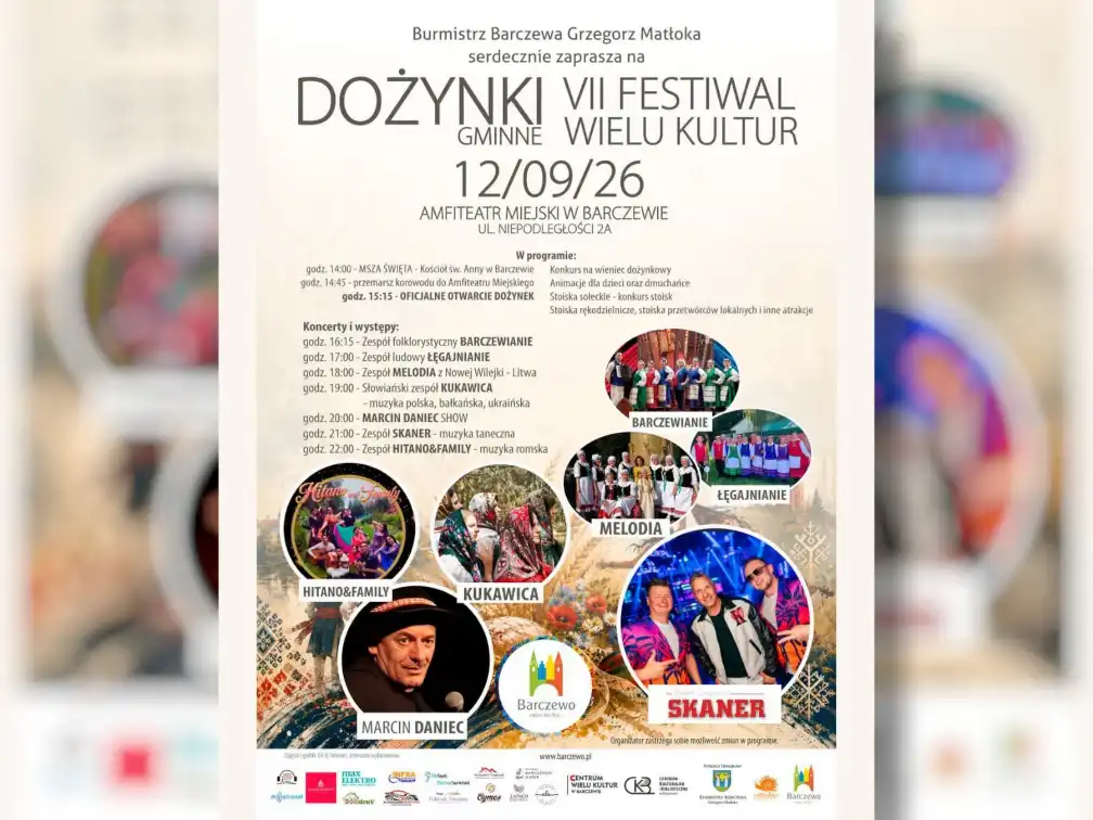 Marcin Daniec i Skaner na scenie w Barczewie! Wielkie święto plonów już 12 września